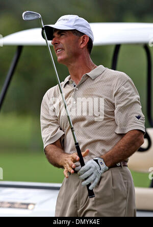 Oct 18, 2006; San Antonio, TX, USA; CHIP BECK watches his approach sail to the 6th green Wednesday at Oak Hills.  Mandatory Credit: Photo by Tom Reel/San Antonio Express-News/ZUMA Press. (©) Copyright 2006 by San Antonio Express-News Stock Photo