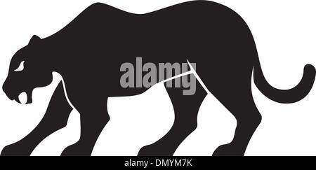 panther silhouette Stock Vector