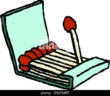Cartoon Home Kitchen Matches Stock Vector