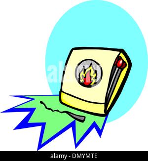Cartoon Home Kitchen Matches Stock Vector