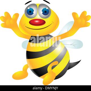 Bee cartoon Stock Vector