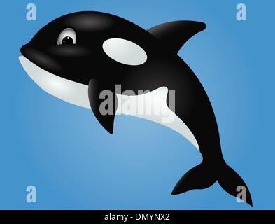 Orca cartoon Stock Vector