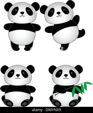 Panda cartoon Stock Vector