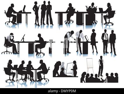 office scenes Stock Vector