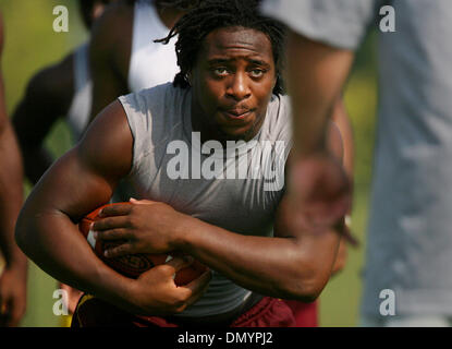 Aug 25, 2006; West Palm Beach, FL, USA; Glades Central player, Deandre Holley, practices with his team on August 25, 2006, the day before playing Byrnes High School on a nationally televised game on ESPN.   Mandatory Credit: Photo by J. Gwendolynne Berry/Palm Beach Post/ZUMA Press. (©) Copyright 2006 by Palm Beach Post Stock Photo