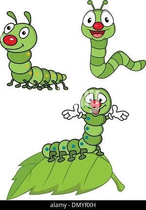 Cute caterpillar cartoon Stock Vector Image & Art - Alamy