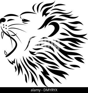 roaring lion tattoo sketch