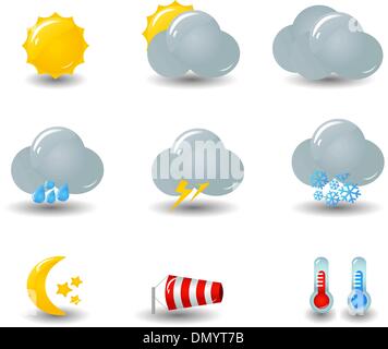 weather cloud rainy with ray Stock Vector Image & Art - Alamy