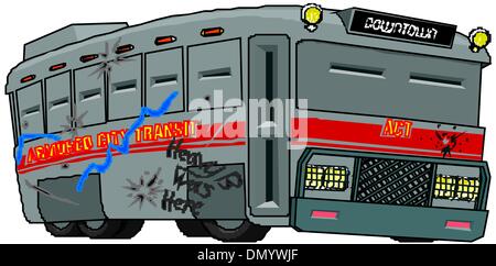 Modern Bus Stock Vector