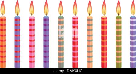 vector birthday candles Stock Vector Image & Art - Alamy