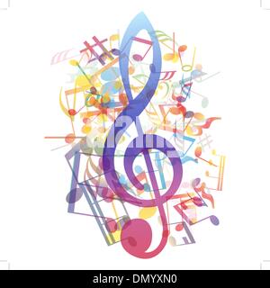 notes staff Stock Vector