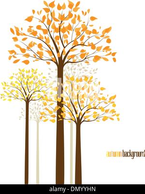 Colored natural landscape with trees Vector Stock Vector Image & Art ...