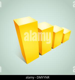 Bar graph icon illustration. Success chart design Stock Vector