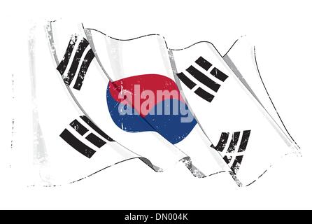 Grange Flag of North Korea Stock Vector
