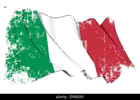 Grange Flag of Italy Stock Vector