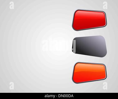 Glossy style marketing diagram presentation Stock Vector