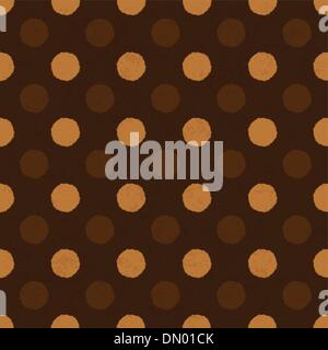 Coffee dot seamless background, vector, EPS10. Stock Vector