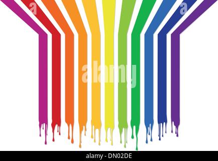 colorful stripes with drops, vector Stock Vector