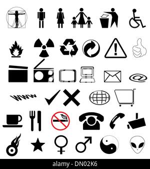 symbols and signs set Stock Vector