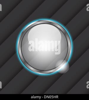 Glass ball as vector speech bubble Stock Vector