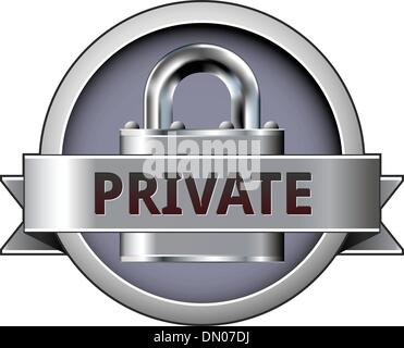 Private security vector badge Stock Vector