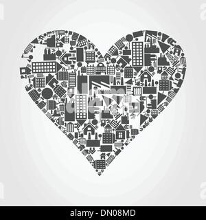 heart and house Stock Vector Image & Art - Alamy