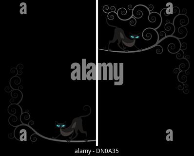 Cat spiral flayer Stock Vector