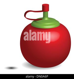 tomato sauce bottle Stock Vector