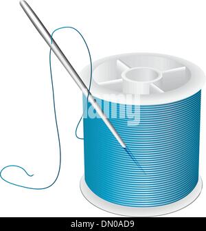 Needle and Spool Stock Vector