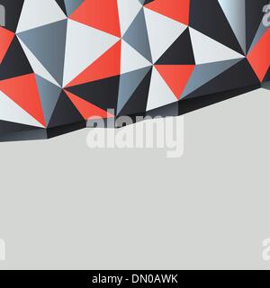 Triangles background with copyspace. Vector illustration, EPS10 Stock Vector