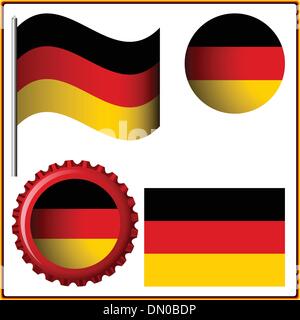 germany graphic set Stock Vector