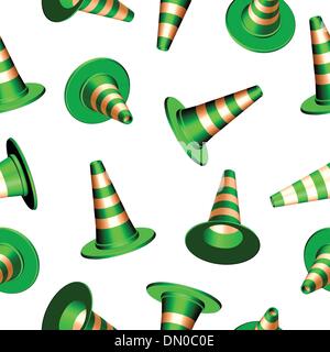 traffic cones texture Stock Vector