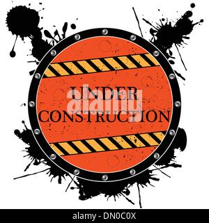 under construction icon Stock Vector