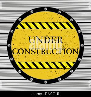 under construction window Stock Vector