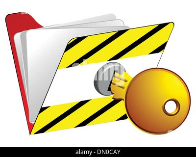 locked folder Stock Vector