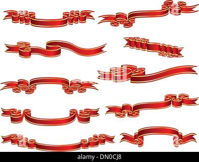 tapes set Stock Vector
