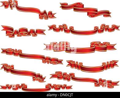 tapes set Stock Vector