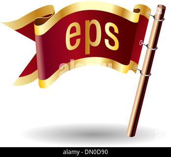 EPS file type royal flag Stock Vector