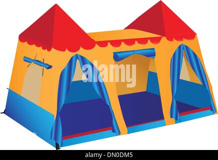 Fantasy palace play tent Stock Vector