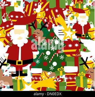 Christmas Seamless Pattern Background Stock Vector Image & Art - Alamy