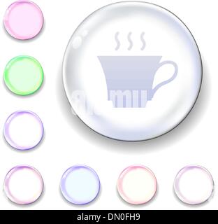 Clear Coffee Cup Mockup. Transparent Tea Glass Mug Stock Vector -  Illustration of foam, perfect: 187845826