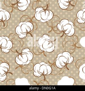Seamless pattern with cotton buds Stock Vector