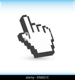 Computer hand cursor Stock Vector