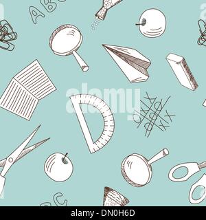 school seamless Stock Vector
