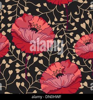 Floral seamless pattern. Stock Vector