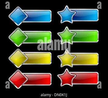 Web buttons Stock Vector