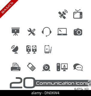 Communication Icons // Basics Stock Vector