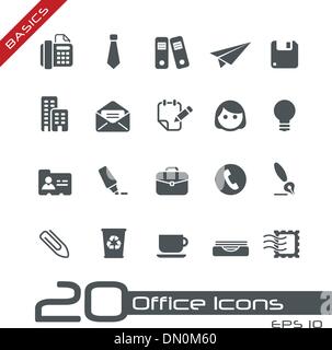 Office & Business Icons // Basics Stock Vector
