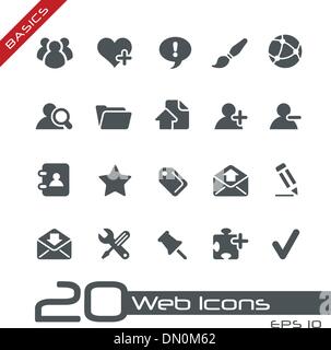Web Icons // Basics Stock Vector