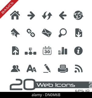 Web Icons // Basics Stock Vector